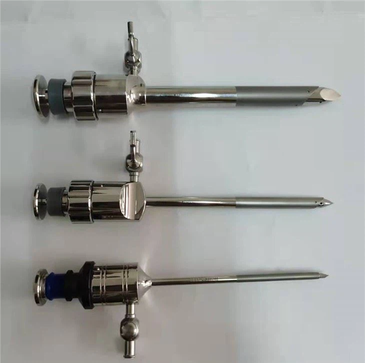 Wiederverwendbarer 10-mm-Trokar für die Laparoskopie